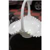 Image 1 : HOBNAIL MILK GLASS BASKET