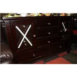WOOD 11 DRAWER 2 DOOR SIDEBOARD