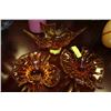 Image 1 : AMBER GLASS ART DISH X3