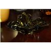 Image 1 : GREEN GLASS ART DISH