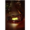 Image 1 : AMBER GLASS SWAN DISH