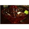 Image 1 : ORANGE GLASS ART DISH