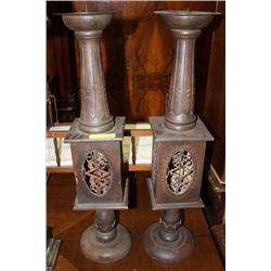 PAIR OF CANDLE HOLDERS