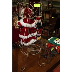 2 METAL PLANT STANDS