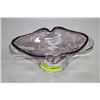 Image 1 : PURPLE ART GLASS DISH