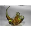 Image 1 : AMBER ART GLASS DISH