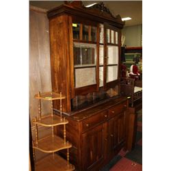 ANTIQUE BUFFET AND HUTCH