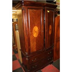 WOOD 2 PC TV ARMOIRE