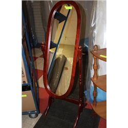 WOOD FLOOR MIRROR