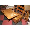 Image 1 : VINTAGE OAK CHILDRENS SCHOOLDESK