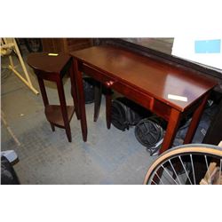 WOOD CORNER STAND SOLD W/ TELEPHONE STAND