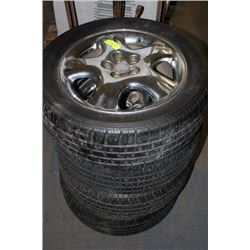 SET OF FOUR HERCULES 205/55 R16 TIRES ON RIMS