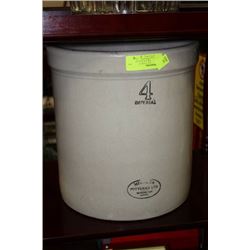MEDALTA 4 GALLON CROCK W LARGE GLASS JAR