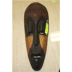 19" AFRICAN WOOD FACE MASK