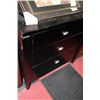 Image 1 : BLACK 3 DRAWER NIGHT STAND