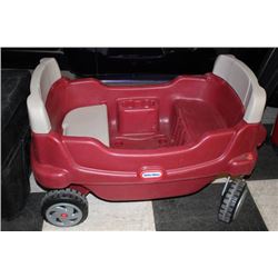 LITTLE TIKES WAGON WITH CUPHOLDERS AND COOLER
