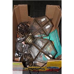 PAIR OF INDOOR CIELING LIGHTS