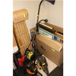 2 GRASS TRIMMERS AND 2 CHAINSAWS SOLD TOGETHER AND