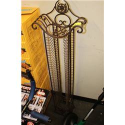 ORANTE BROWN METAL MEDIA STAND FOR DVD'S AND CD'S