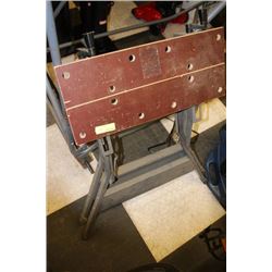 WOOD AND METAL WORK BENCH