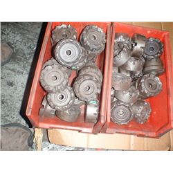 Lot of (2) Bins of Face Mills, App 3-1/2" Diameter