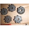 Image 2 : Lot of (5) Face Mills, App 3" Diameter