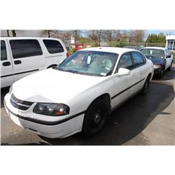 2003 CHEVROLET IMPALA, WHITE , VIN # 2G1WF55K539338111