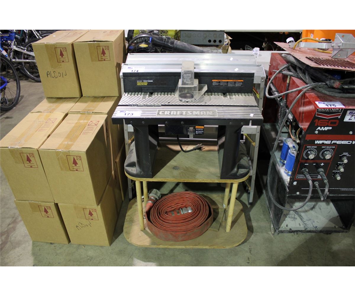 CRAFTSMAN PROFESSIONAL ROUTER BENCH WITH HOSE - Able Auctions