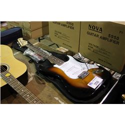 NOVA 2820 BLACK WOOD ELECTRIC GUITAR