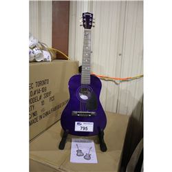 NOVA PURPLE 3301P 30  TRAVEL SIZE ACOUSTIC GUITAR