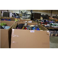 BIN OF ASSORTED CAMPING PRODUCT