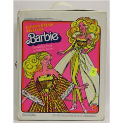 BARBIE GOLDEN DREAM DOLL TRUNK WITH CONTENTS