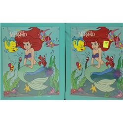 2 LITTLE MERMAID DOLL CASES WITH CONTENTS