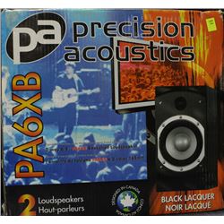 PRECISION ACOUSTICS BOOKSHELF LOUD SPEAKER