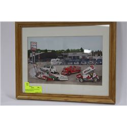 FRAMED & SIGNED ALAN NUTALL COLOURED SKETCH