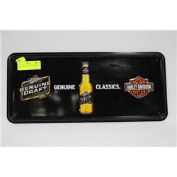 HARLEY DAVIDSON MILLER BEER SIGN