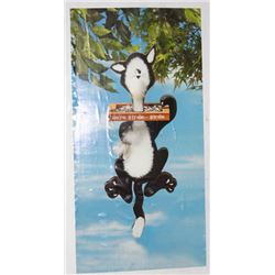 WOODEN CAT BIRD FEEDER IN BOX