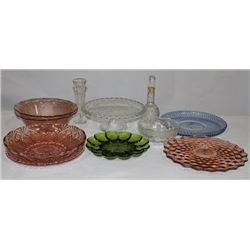 ESTATE BOX WITH BOWLS, PLATTERS ETC.