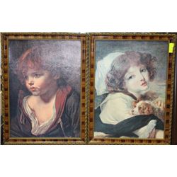 PAIR OF CANVAS STYLE PRINTS