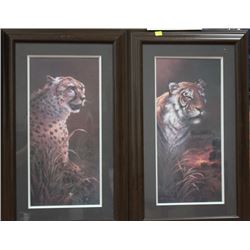 TIGER & CHEETAH FRAMED PICTURE
