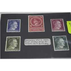 GERMANY WW-2 NAZI STAMP ISSUES