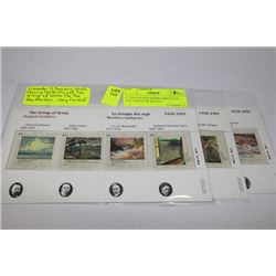 3 CANADA SOUVENIR SHEETS OF THE GROUP OF SEVEN