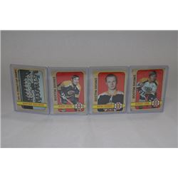 1972 LOT OF 4 BOSTON BRUINS