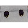 Image 1 : #74 14KT GOLD AMETHYST EARRINGS