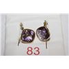 Image 1 : #83 14KT AMETHYST EARRINGS
