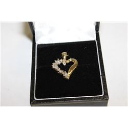 #88 HEART DIAMOND PENDANT NECKLACE