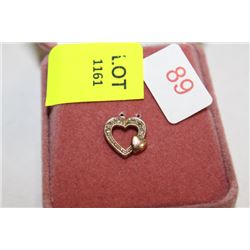 #89 10KT DIAMOND PENDANT