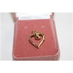 #92 10 KT RUBY AND DIAMOND PENDANT