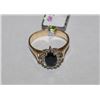 Image 1 : #94 14KT DIAMOND AND SAPPHIRE RING