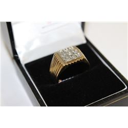 #96  10KT MEN'S DIAMOND RING